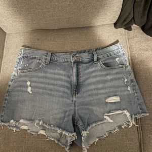 aerie denim shorts